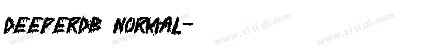 DeeperDB Normal字体转换